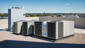 What is the difference between a rooftop unit and a split system?